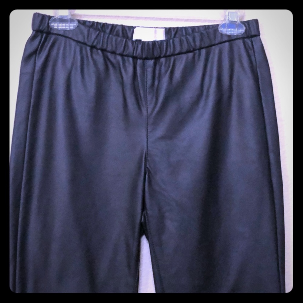 Michael Kors black leather like pants